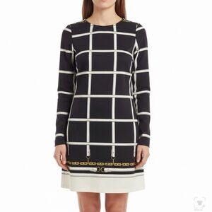 JB by Julie Brown Black and White  Pattern Dress medium Retails $189